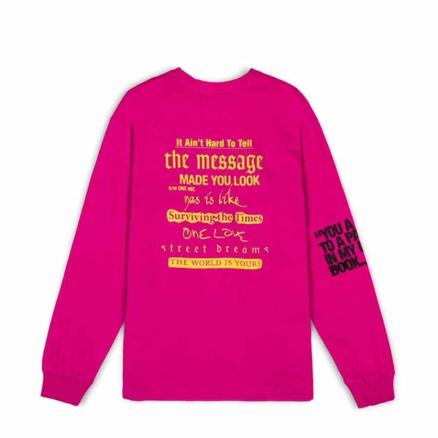Grimey "Iam" Long Sleeve Tshirt for Women - Fuchsia Pink Fall 2022 Fashion