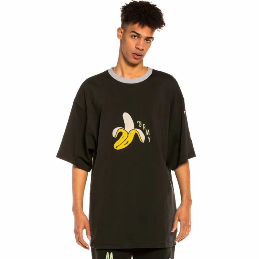 Grimey "Jungle Punch" Heavy Weight Cotton T-Shirt for Men - Black Casual Streetwear Tee - Spring 2022 Collection