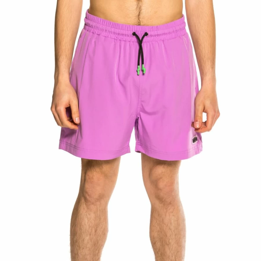 Grimey Frenzy Purple Swim Shorts for Men - Summer 2021 Collection - Quick Dry Beach Shorts