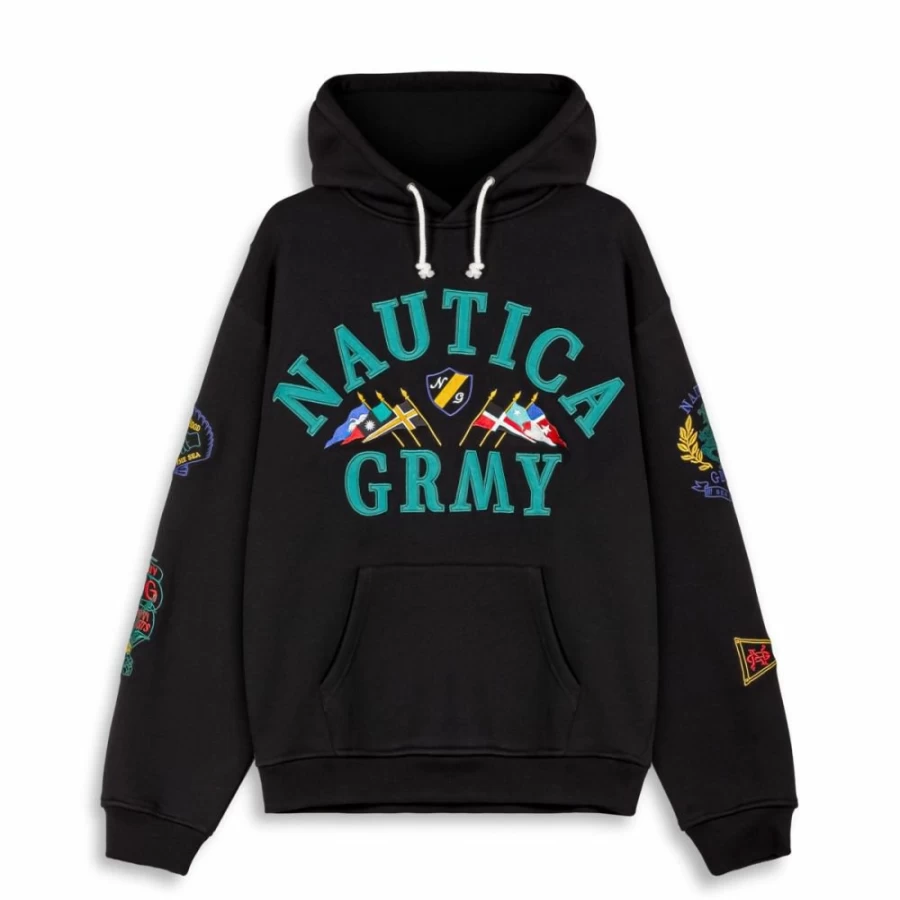Grimey Mighty Harmonist Nautica Sweatshirt - Black - SS24 Collection