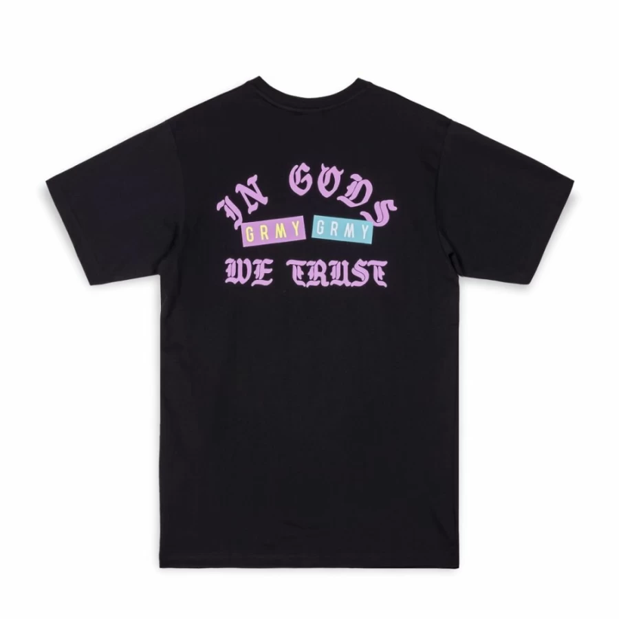 Grimey The Nihilism Black T-Shirt - Summer 2023 Collection - Regular Fit Cotton Tee