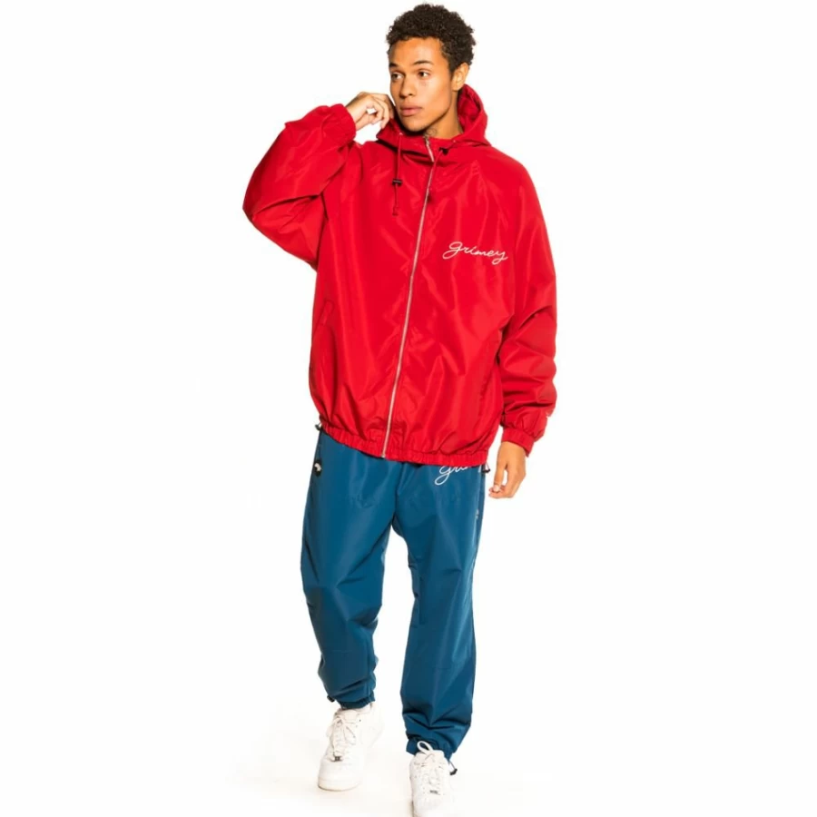Grimey "Martinica Fact" Pack Pantalon & T-Shirt Set - Red/Navy - Fall 2021 Collection