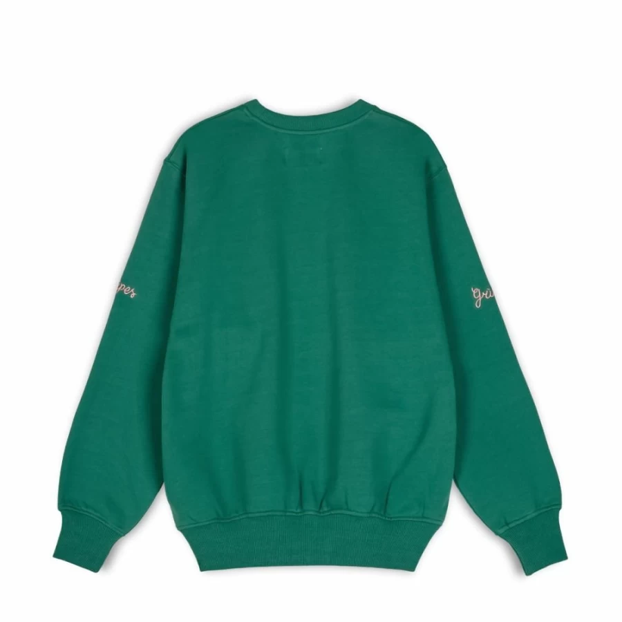 Grimey True Roots Snipes Collaboration Crewneck Sweatshirt - Green Hoodie, Fall 2022 Collection