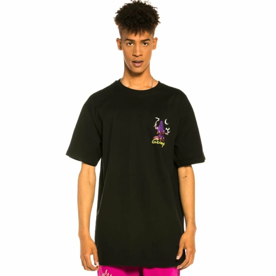 Grimey "The Dawn" Black T-Shirt - Summer 2022 Collection - Men's Graphic Tee