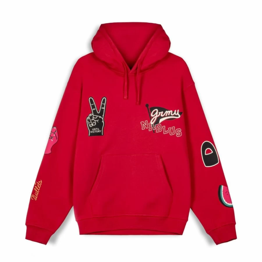 Grimey Vintage Hoodie - Dark Red Pullover Sweatshirt for Men & Women | FW23 Collection