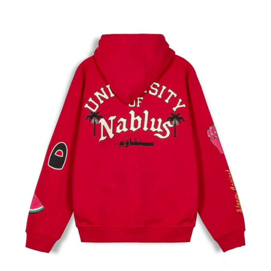 Grimey Vintage Hoodie - Dark Red Pullover Sweatshirt for Men & Women | FW23 Collection