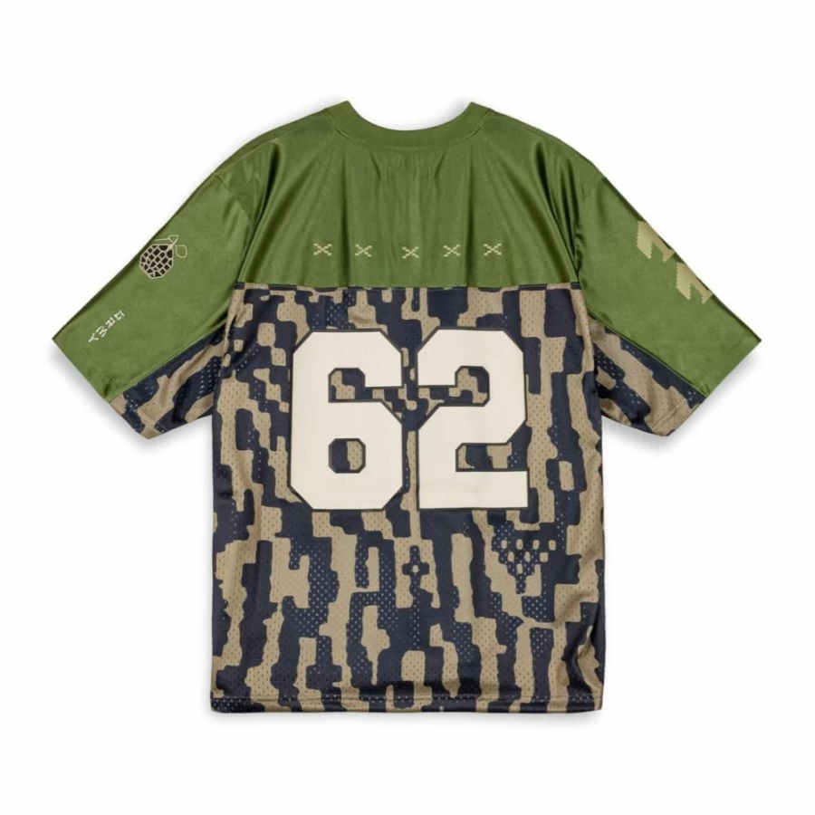 Grimey Lucky Dragon Mesh Football Jersey - Green - SS24 Sportswear