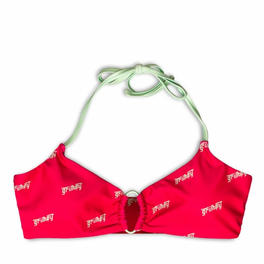 Grimey Yanga Bikini Top - Red Swimwear for Women | SS20 Collection