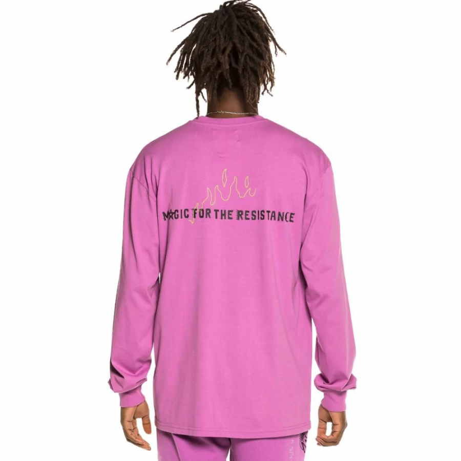 Grimey Liveution Magic 4 Resistance Long Sleeve T-Shirt - Purple - Spring 2021 Collection