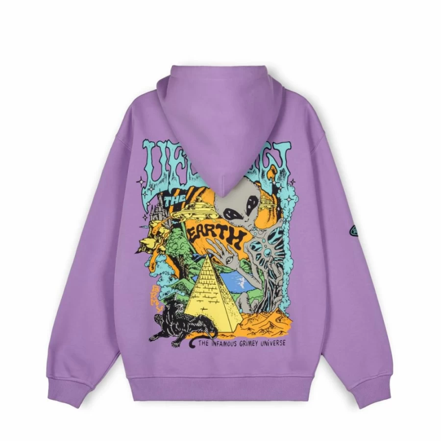 Grimey Lilac Hoodie - Ufollow Collection Spring 2023 Pullover Sweatshirt