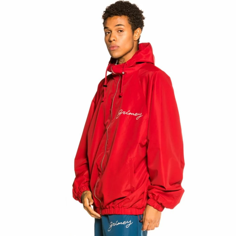 Grimey Martinica Fact Track Jacket Red Fall 2021 Vintage Sportswear