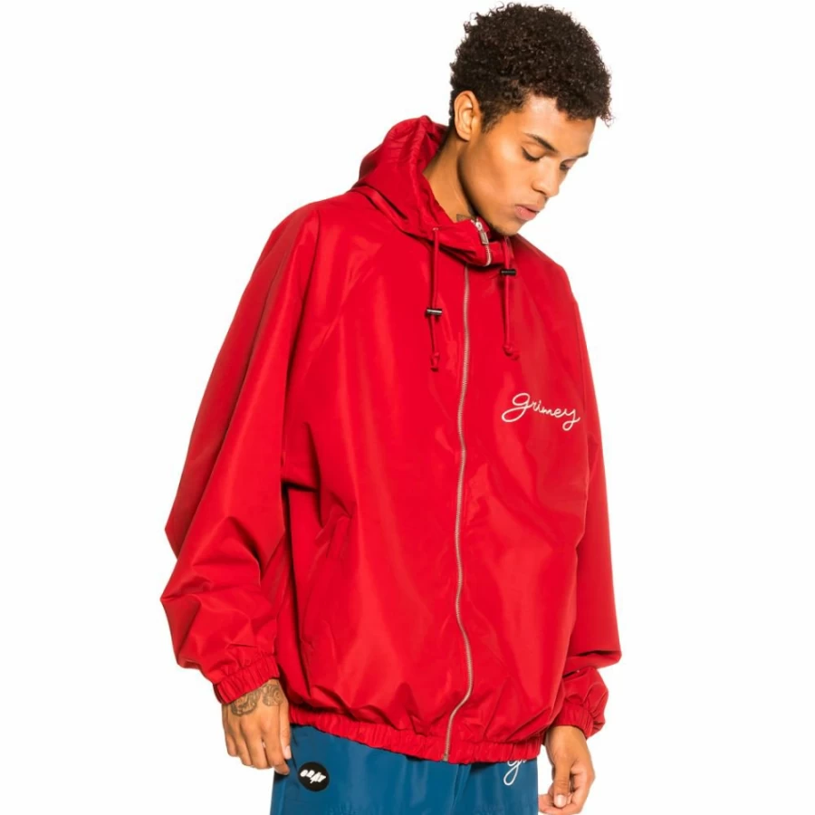 Grimey Martinica Fact Track Jacket Red Fall 2021 Vintage Sportswear