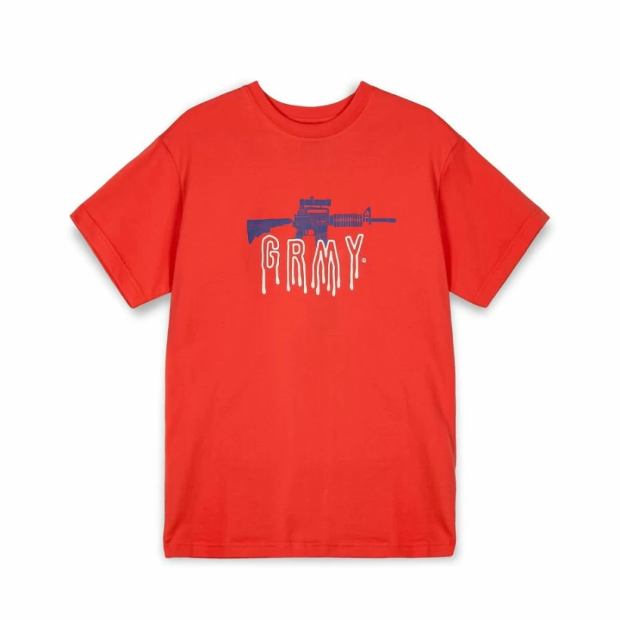 Grimey Back At You Regular Fit T-Shirt - Red - Fall Winter 2023 Collection