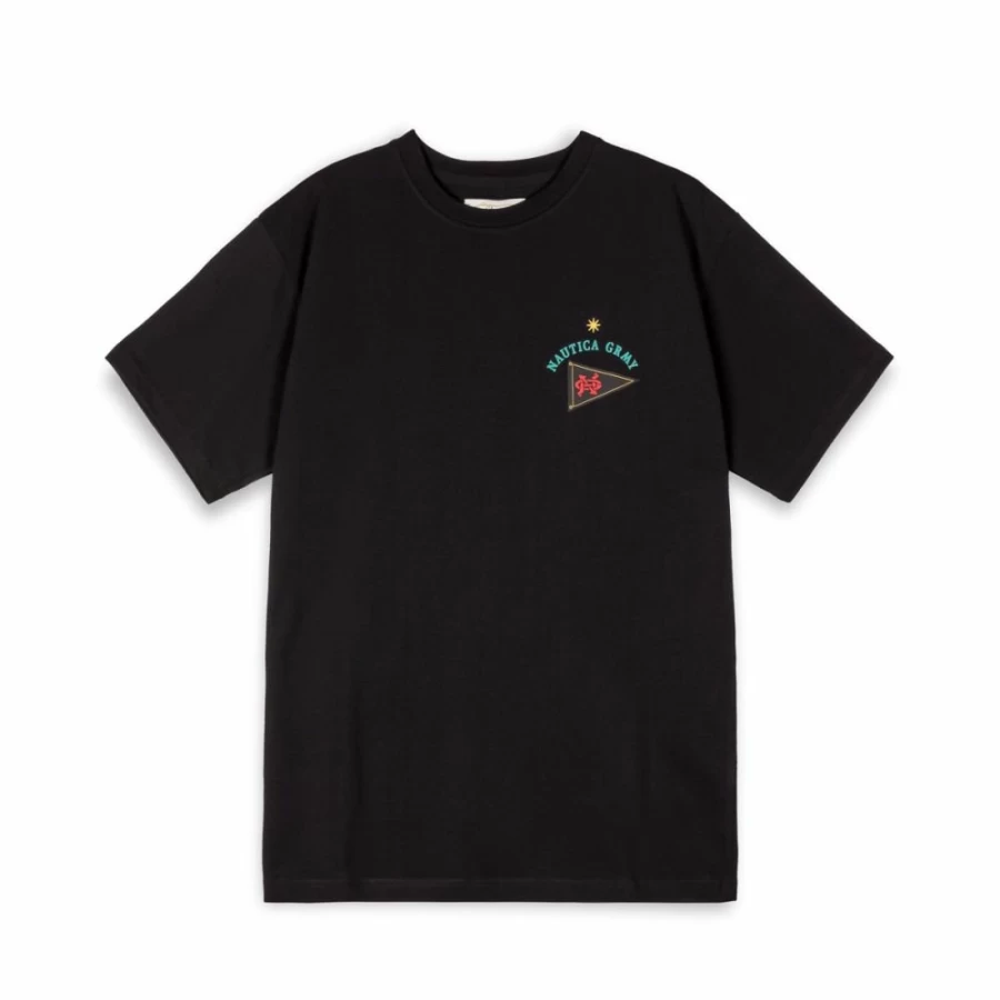 Grimey Mighty Harmonist Nautica X Grimey Black T-Shirt SS24 Collection