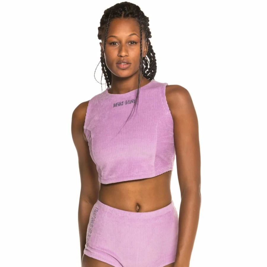 Grimey Violet Corduroy Shorts and Top Set for Girls | Fall Winter 2019 Collection