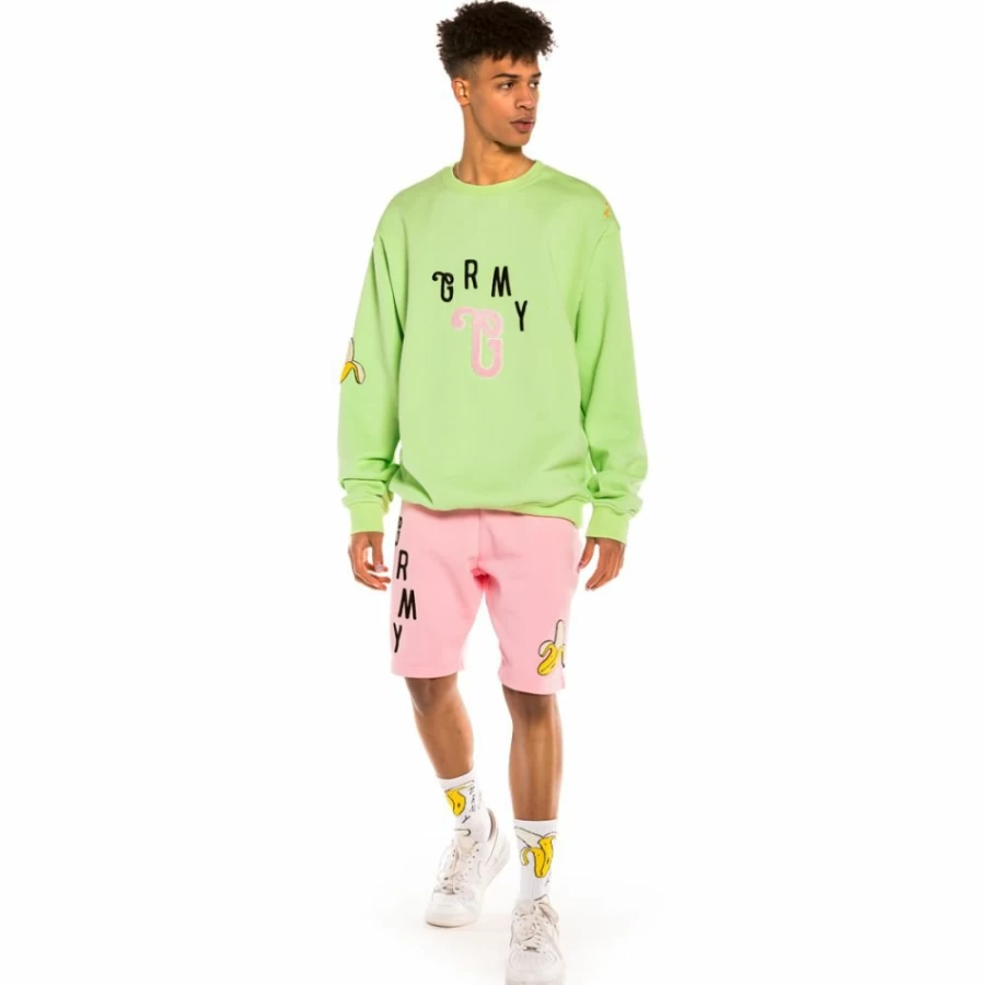 Grimey "Jungle Punch" Crewneck Sweatshirt - Green Hoodie, Streetwear Fashion, Spring 2022 Collection