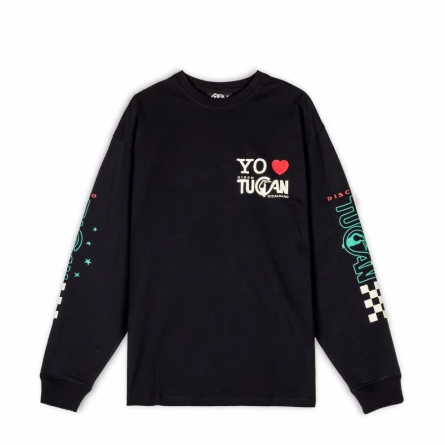 Grimey Long Sleeve T-Shirt "Pasion Gamberra (GP X GRMY)" - Black - Fall 2022 Collection