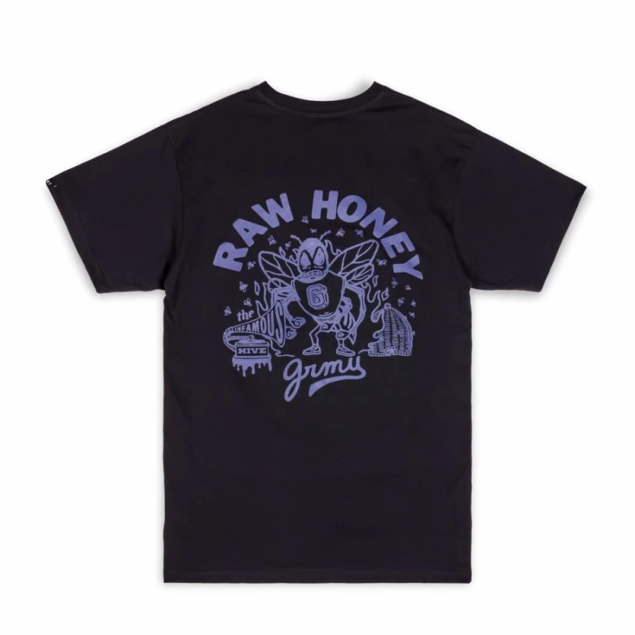 Grimey "Hive" Black Graphic T-Shirt - Fall 2022 Collection - Streetwear Essential