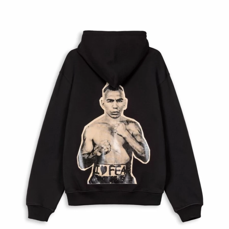 Grimey Pride Vintage Hoodie - Black Retro Streetwear Pullover for Men & Women | SS24 Collection