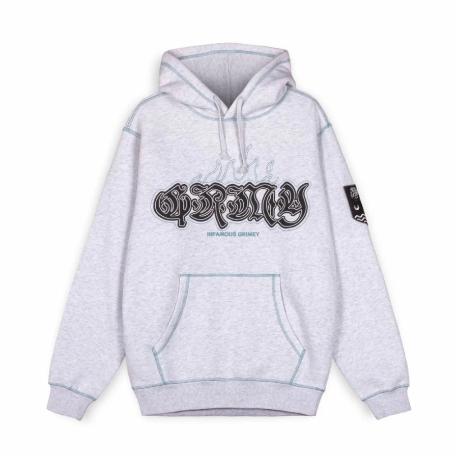 Grimey Fire Route Hoodie - Sport Grey Sweatshirt for Men & Women | Spring 2023 Collection